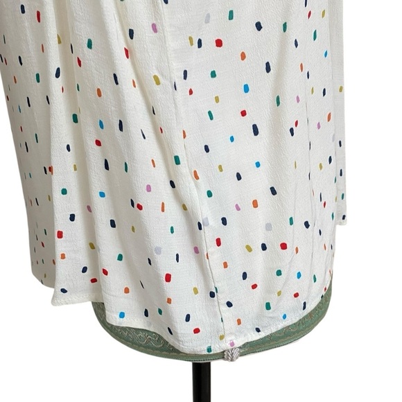 Topshop White Multicolor Polka Dot Cami Tank Top Size M - Picture 8 of 13